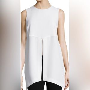 Elizabeth and James Didi Sleeveless Center-Slit Tunic, Ivory